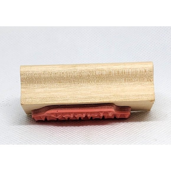 Nicole Quality Value Holiday Expressions Happy Hanukkah Wood Rubber Stamp - Picture 7 of 8
